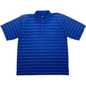 World Golf Collection Large Blue Polo Shirt Short